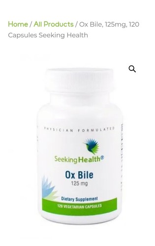 Bile 125mg 120 capsules - ox,