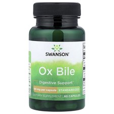 Swanson, Ox Bile, 60 Capsules